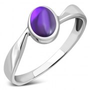 Amethyst Silver Ring, r199